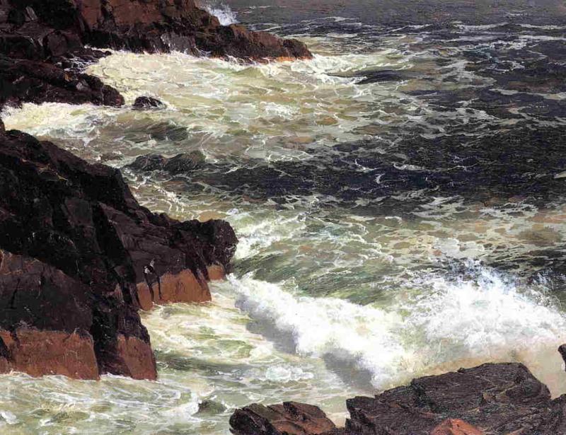 Frederic Edwin Church Rough Surf, Mount Desert Island France oil painting art